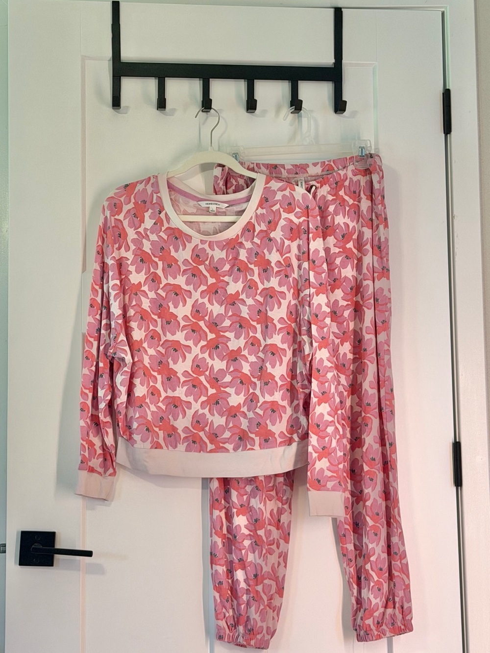 Honeydew Intimates Pink & Coral Floral Pajama Set